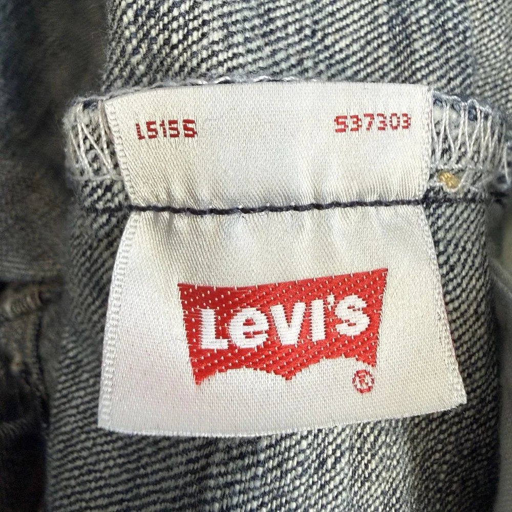 Levis 501 Dark Wash Slub Denim Jeans Mens 00501-0669 Tag 34x30 Fits 32x27 Mexico